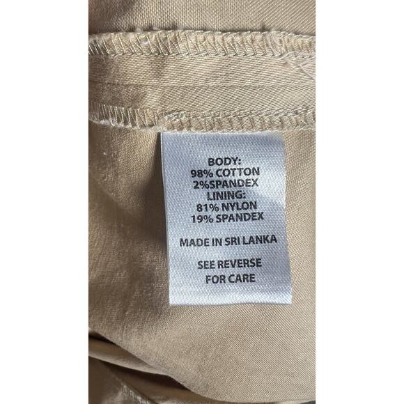 Spartina 449 Women’s Size 16 Danelle Twill Khaki Belted Button Details Skort EUC - Picture 13 of 15